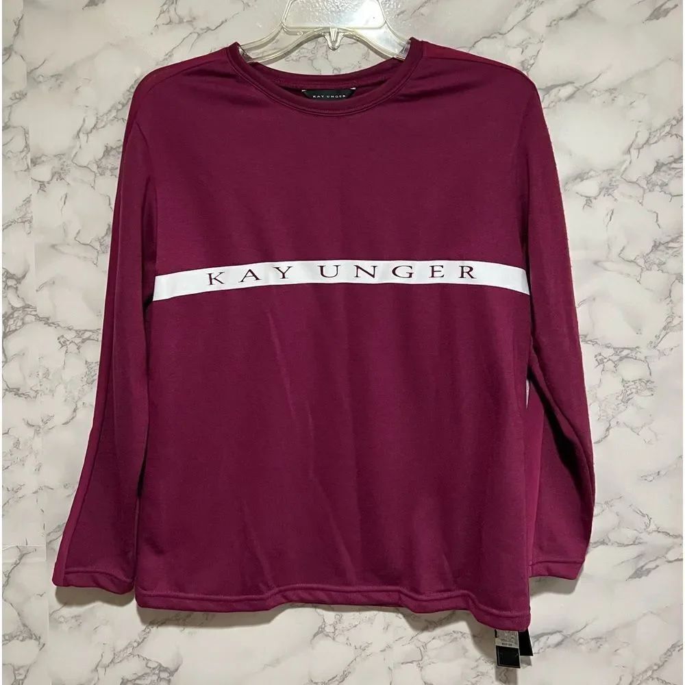 Kay Unger Maroon Burgundy Sweater
Sweatshirt